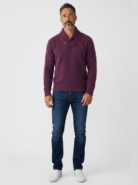 UNTUCKit Men’s Van Douzer Sweater // Purple // Small